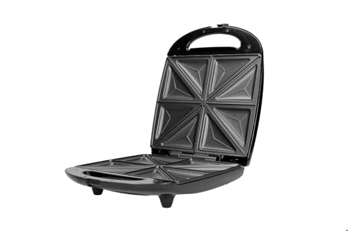 Adler Toster Sandwich XL o mocy 1100 W CR 3023, srebrny, czarny
