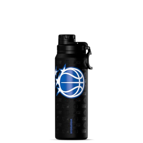 Hydrapeak x NBA Officially Licensed Orlando Magic 26 oz Active Water Bottle with Chug Lid and Handle Reusable Stainless Steel Double Wall Insulated Sports Gift