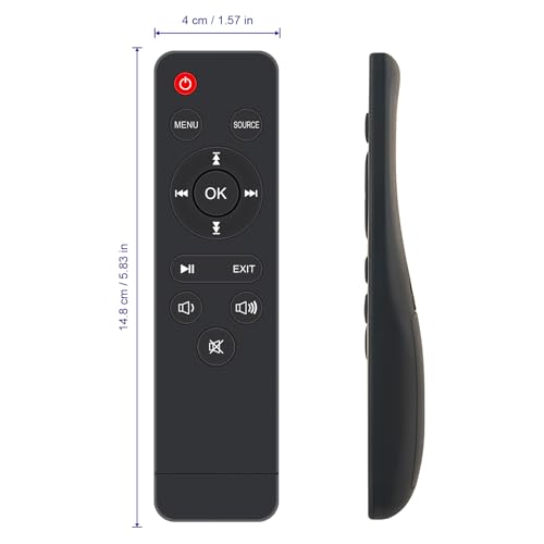 Télécommande AuKing M8-F A008 mini projecteur LED LCD vidéo - 5