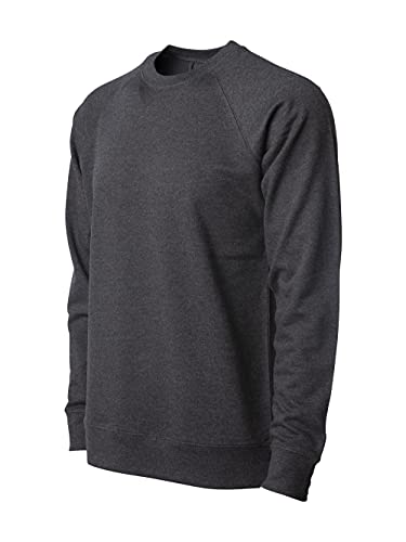 Independent Trading Co. - Icon Lightweight Loopback Terry Crewneck Sweatshirt - SS1000C - 2XL - Charcoal Heather