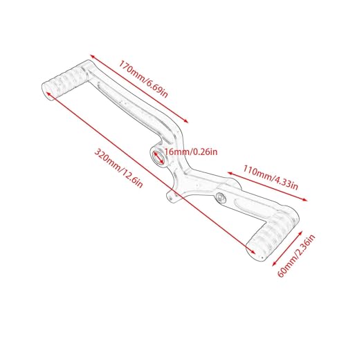 Levier de vitesse moto double branche pour un passage de rapport fluide sur Sixty