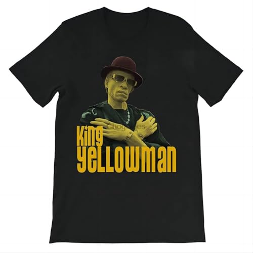 Photo de Yellowman King Potrait Reggae Tshirt BlackSmall Black 3XL