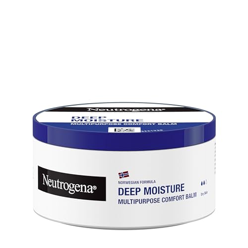 Neutrogena Norwegian Formula Deep Moisture Comfort Balm (1 x 300ml), Multipurpose Balm, Instantly Absorbing, Non-Greasy Body Cream Deeply Moisturises for 72-Hours, Suitable for Dry Skin