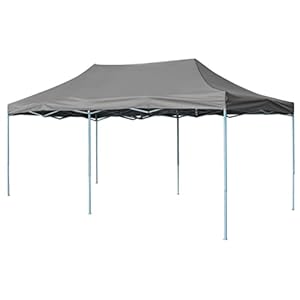 vidaXL Vouwtent Pop-up 3×6 m Antraciet Partytent Feesttent Tuin Klapten