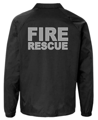 Service and First Responders Fire Rescue Coaches Jacket Event Staff Men’s and Women’s Windbreaker3