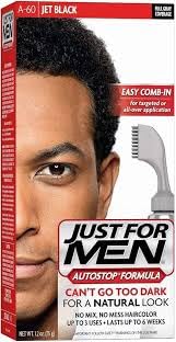 Just For Men AutoStop Men's Hair Color, Jet Black A-60 1.2 Ounces Each (8)