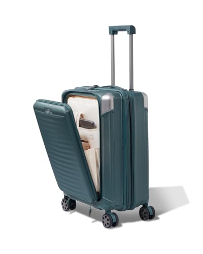 Image of VIP Shockedge Cabin Hard Case Trolley Bag with Laptop Compartment, Green