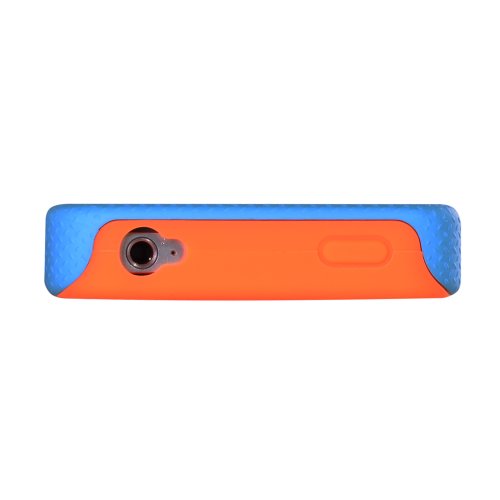 Megix Technology Double Layer Armor Series Protection Case With Screen Protector For Iphone 4/4S - Retail Packaging - Blue/Orange #TOP4