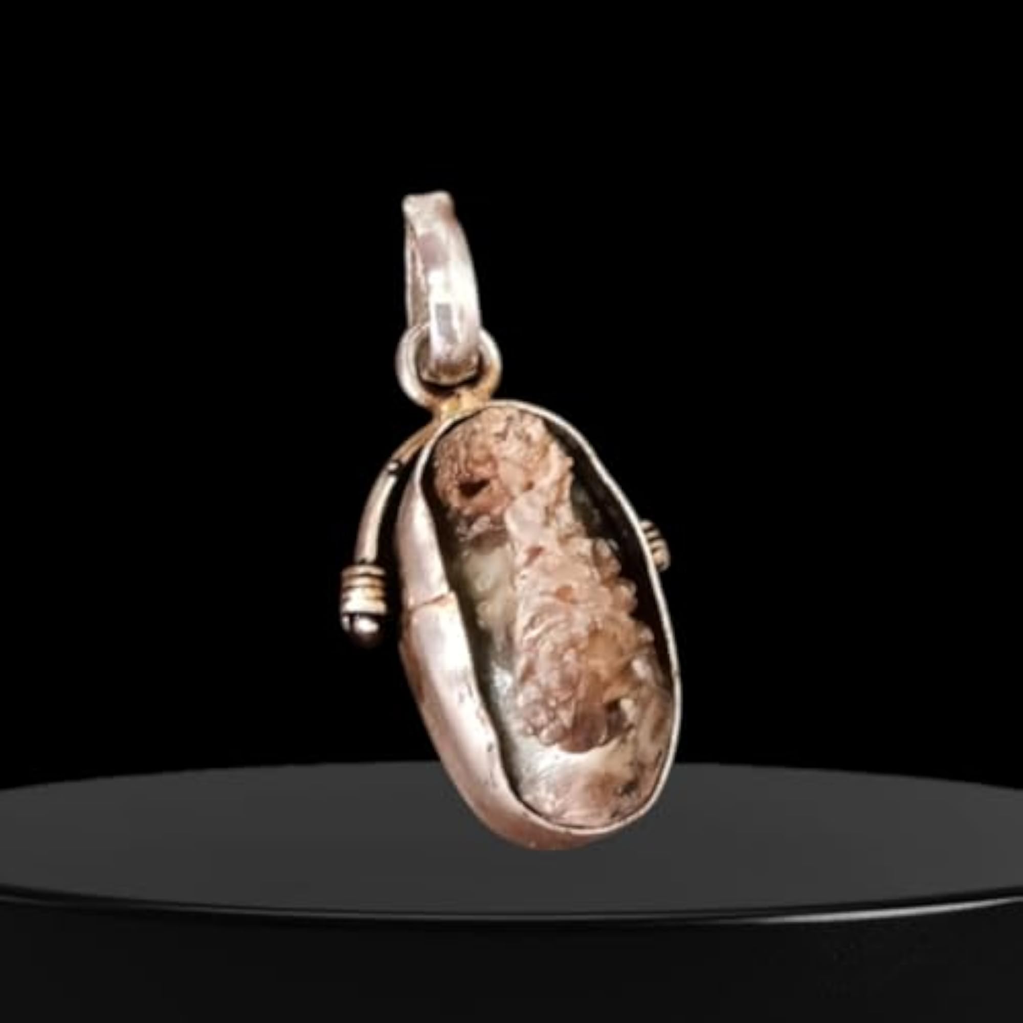 Chandra Mani Natural Moonstone Pendant, Prosperity & Success Locket