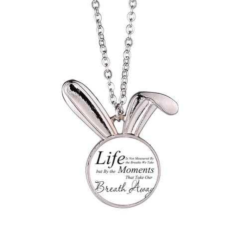 Collier lapin gravé Life Moments Breath, le bijou totem inspirant