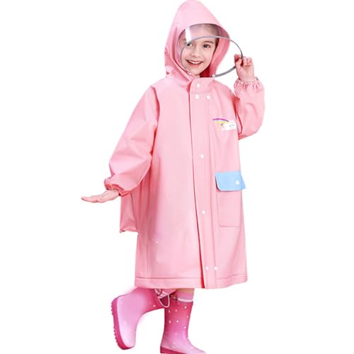 Reviews de Ropa de nieve y lluvia para Bebé los más solicitados. 41 Poncho de Lluvia para Niños, Chaqueta Impermeable Reutilizable con Posición de Mochila Extendida para Lluvia Nieve Escuela Actividades Exteriores (L)