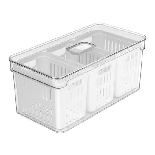 OU ORGANIZADOR CLEAR FRESH 5L COM 3 CESTOS