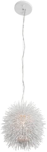 Varaluz Urchin 1-Light Mini Pendant - White Finish