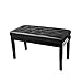XIAOQIAO Panca per Pianoforte Regolabile in Legno Nero con Sollevamento Automatico Idraulico Sgabello per Pianoforte Resistente con Sedile Imbottito in Pelle PU