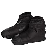 Botines de plumón para hombres y mujeres Zapatillas de camping antideslizantes impermeables y cálidas Calcetines de plumón suaves ligeros Zapatos de casa de invierno al aire libre para mochile