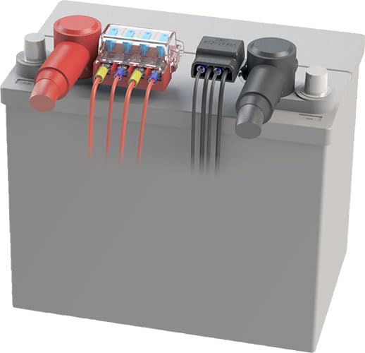 Blue Sea Systems ST Blade Fuse Block, 6 Circuits with Negative Bus