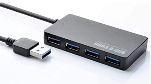 High Speed 4 Port USB 3.0 HUB Multi Splitter Extension Expansion Adapter Cable PC Laptop Desktop Compatible with Windows PC, Mac, Printer, Mobile HDD 1*USB 3.0 and 3*USB 2.0