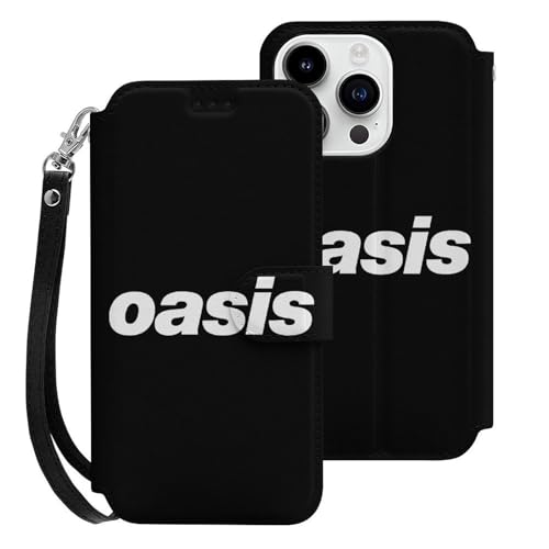 iPhone15Pro用ケース 手帳型 オアシス OASIS バンド スマホケース ストラップ付き 財布型 アイフォン15Pro用ケース おしゃれ 軽量 背面 携帯カバー カード収納 スタンド機能 PUレザー 耐衝撃