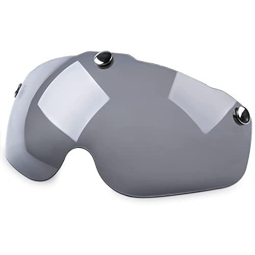 KINGLEAD Casque de vélo avec lumière de sécurité et visière de bouclier unisexe certifié CE vélo course en plein air sécurité sport casque vélo réglable visière