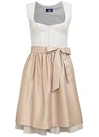 Goldenburg Dirndl Damen Midi mit Schürze 2tlg I Elastischen Zonen unter den Armen für Komfort und Passform I Deutsche Marke I Edle Frauen Trachten I Trachtenkleid Gr. 34-46 GB2301 (36)