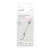 Moshi Integra Lightning to 3.5mm Headphone Jack Adapter [MFi Certified], DAC Chip Integrated, Ballistic Nylon Braiding, Aluminum Housings, Exceeds 10,000 Bend Cycles, for iPhone/iPad, Jet Silver