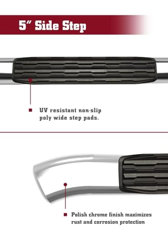 Estribos ovalados en acero inoxidable para Chevy Silverado/GMC Sierra 2019-2026 miniatura 5