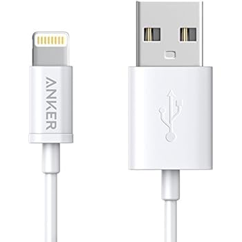Anker プレミアムライトニングケーブル 【iPhone 11 / 11 Pro / 11 Pro Max / XR / 8 対応 / Apple MFi認証】 コンパクト端子 (ホワイト 0.9m)