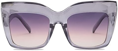 Oversized Thick Cat Eye Sunglasses for Women Vintage Non-prescrip...