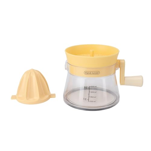 Manual de Exprimidor de Cítricos Compactos Spreader Handheld Spreader para Fruta de Naranja de Limón, Exprimidor Multifuncional para Cocina en Casa (YELLOW)