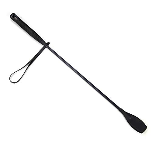 SUNLAND Horse Riding Crop Jump Bat Non-Slip Dressage Crop 23" with Double Slapper