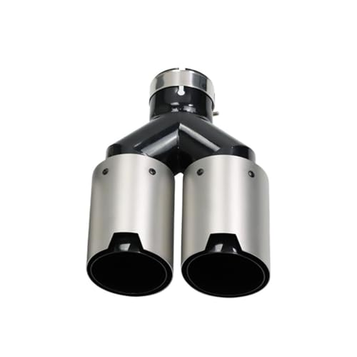Embout d'échappement universel double sortie en acier inoxydable pour silencieux de voiture