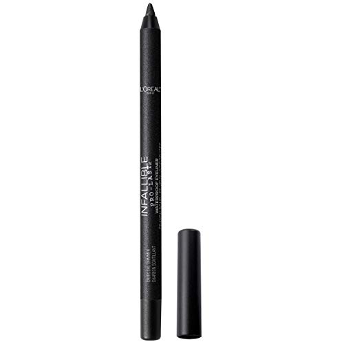 L'Oreal Paris Makeup Infallible Pro-Last Pencil Eyeliner, Waterproof and Smudge-Resistant, Glides on Easily to Create any Look, Black Shimmer, 0.042 oz. product photo