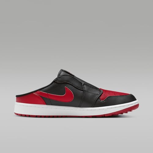 Nike NIKE Air Jordan Mule Golf Shoes (FJ1214-001, Black/White/Varsity Red) Size 10