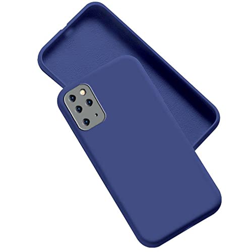 Image of A rtistque Liquid TPU Silicone Matte Shockproof Flexible with Camera Protection Soft Back Cover Case for Samsung S20 Plus - Blue