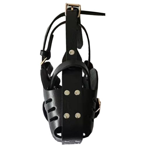 Hperu cuoio in pelle, cani di medie e grandi dimensioni, pastore tedesco Doberman, addestramento per cani antimicole, museruola di difesa, collare per cani ad addestramento di servizio