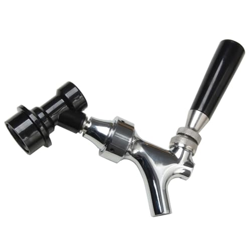 MISUVRSE Grifo de cerveza portátil con conexiones de bloqueo de bolas, sistema de dispensación para electrodomésticos de elaboración casera, ideal para el sistema de dispensación en picnics y fiestas
