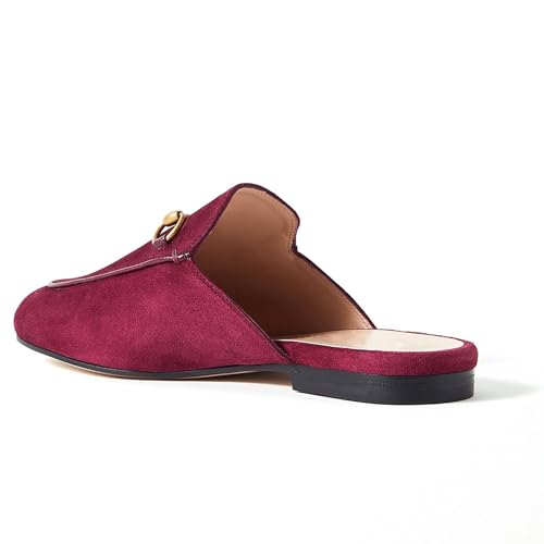 Mule Slippers for Women, Comfortable Closed Round Toe Work Dress Slip on Slipper, Simple Solid Color Slingback Casual Walking Daily Low Flats Heels2