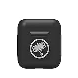 NARYM Silicone Case with Avengers Character Compatible with Airpods 1 and AirPods 2 Thor Black Thor