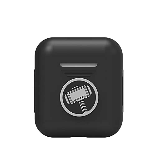 Narym Silicone Case With Avengers Character Compatible With Airpods 1 And Airpods 2 Thor Black Thor Black For Airpods 1St2Nd #TOP9
