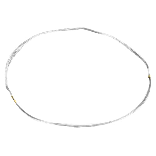 QUARKZMAN 38 Calibre Alambre De Acero Inoxidable De 0.1 mm 10 m/33 Pies Alambre Artístico Suave Para Escultura Resistente A La Descoloración Para Fabricación De Joyas Abalorios, Plata