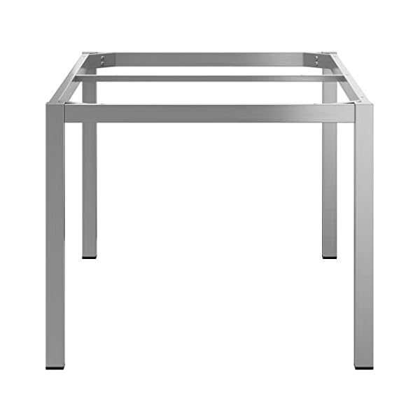 OUTLIV. Gartentisch Edelstahl Dekton Silber/Bromo