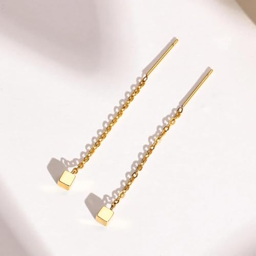 Boucles d'oreilles sleek earge au design géométrique épuré