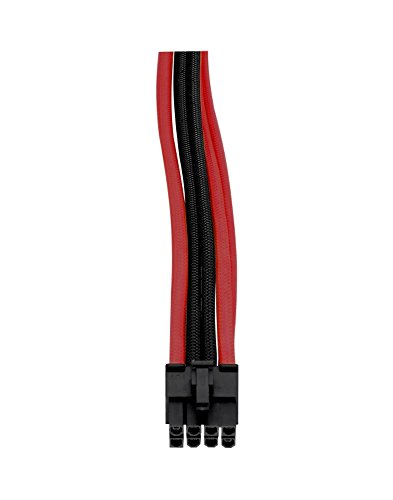 Thermaltake AC-033-CN1NAN-A1 Set di Cavi Modulari con Maniche, Nero/Rosso