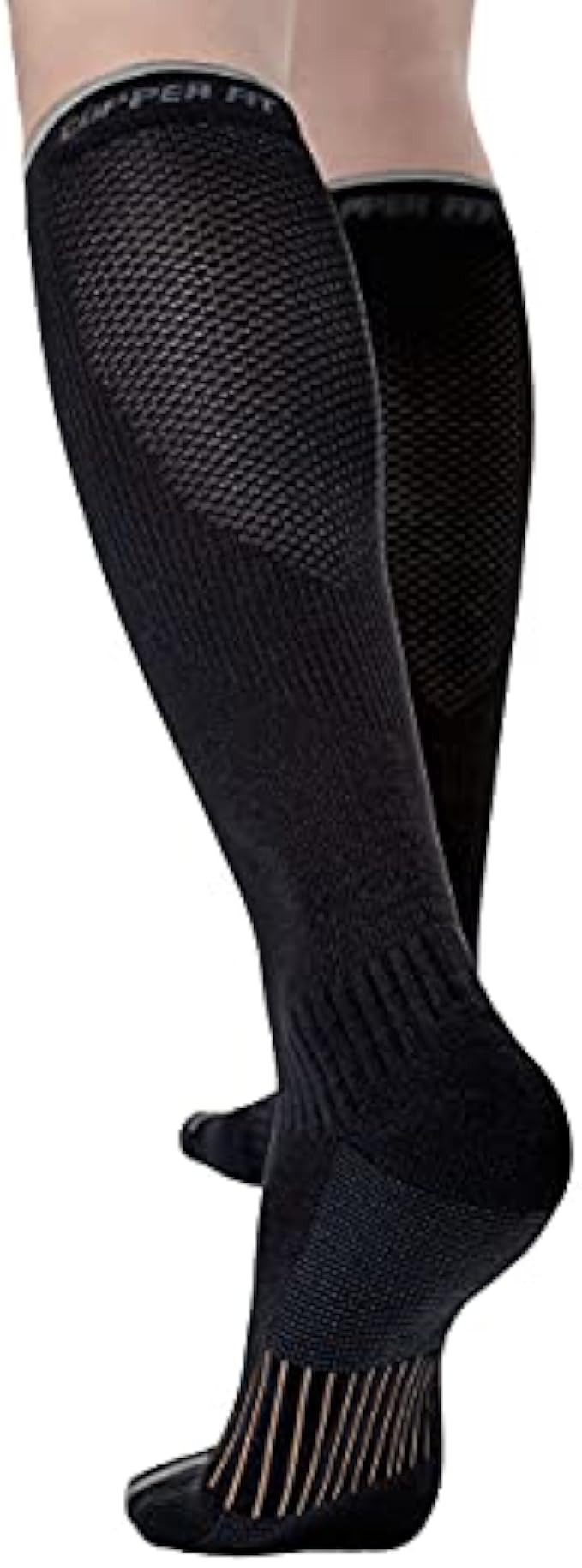 Copper Fit Energy Unisex Easy-On/Easy-Off Knee High Compression Socks