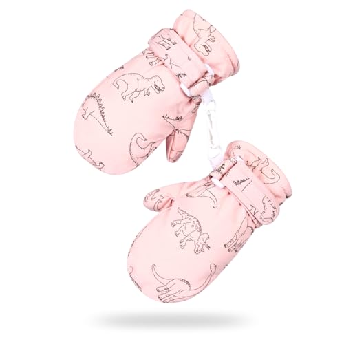 jerague Toddler Baby Kids Winter Mittens Waterproof & Fleece Ski Gloves Snow Warm Mitten for Boys Girls