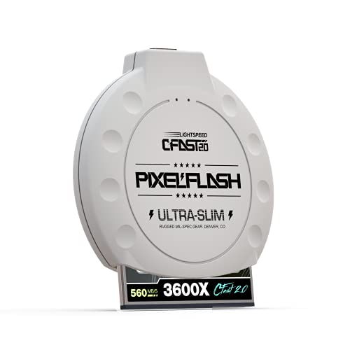 Pixelflash Cfast Memory Card Reader With Usb 3.1 Port And Fastest Speed Used For Ursa/Ursa Mini, Canon Xc10,Xc15,Canon 1Dx Mark Ii - Type C White #TOP3