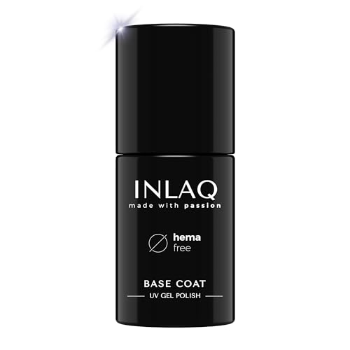 INLAQ® Base Gel für Nägel UV | Nagellack Base Coat | Shellac Hema Free | Hard Base Basisgel 6ml