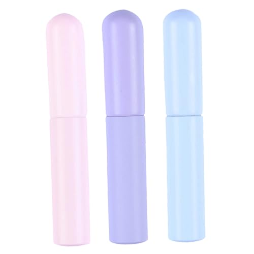 PartyKindom Juego De 3 Pinceles Para Labios De Silicona Reutilizables Para Corrector Aplicador Crema Hidratante Varitas Para Brochas De Labios Maquillaje Fundas Pinceles