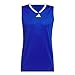 adidas Men's 3-Stripes Basketball Tank Top, Team Royal Blue/White, Medium