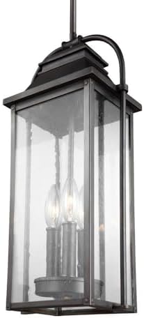 Feiss-Wellsworth - 3 Light Outdoor Medium Pendant-18.75 Inches Tall and 8.5 Inches Wide-Antique Bronze Finish
